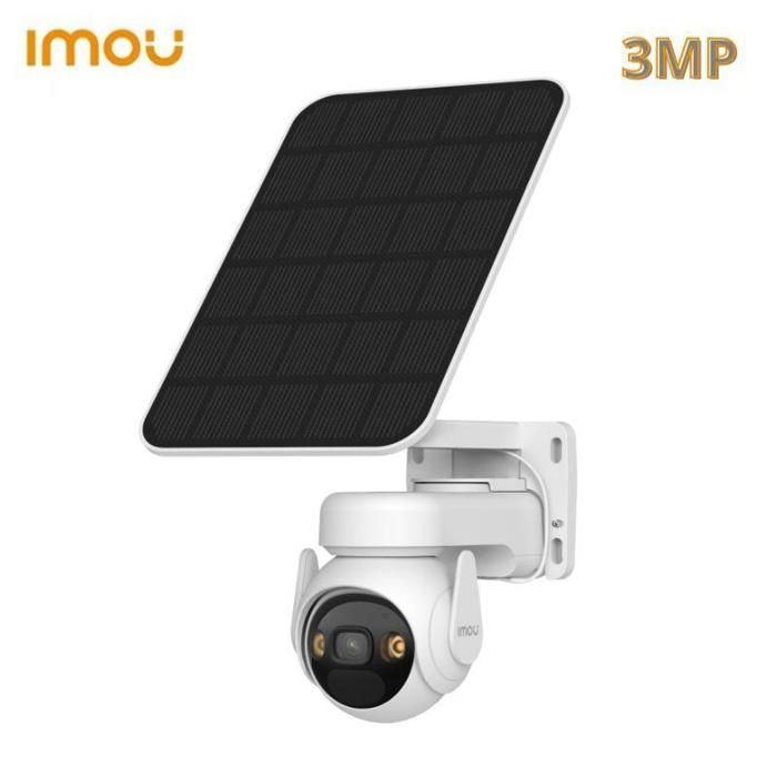 Camera LTE IMOU Cell PT 4G + panneau solaire, 3Mp, 15000mAh, détection PIR+Humaine, IP67 IMOU