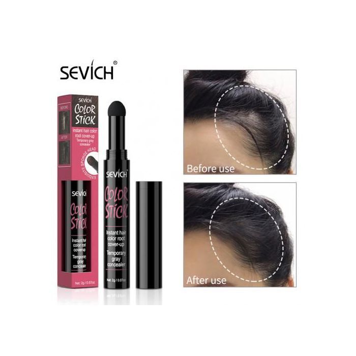 SEVICH Stylo à Poudre D'Ombre pour Cheveux Imperméable Couleur Noir