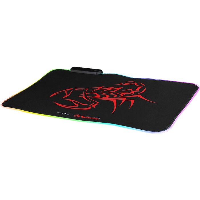 MARVO SCORPION RBG | LED MEDIUM GAMING MOUSE PAD | 360° LIGHTING DESIGN - MG08/B