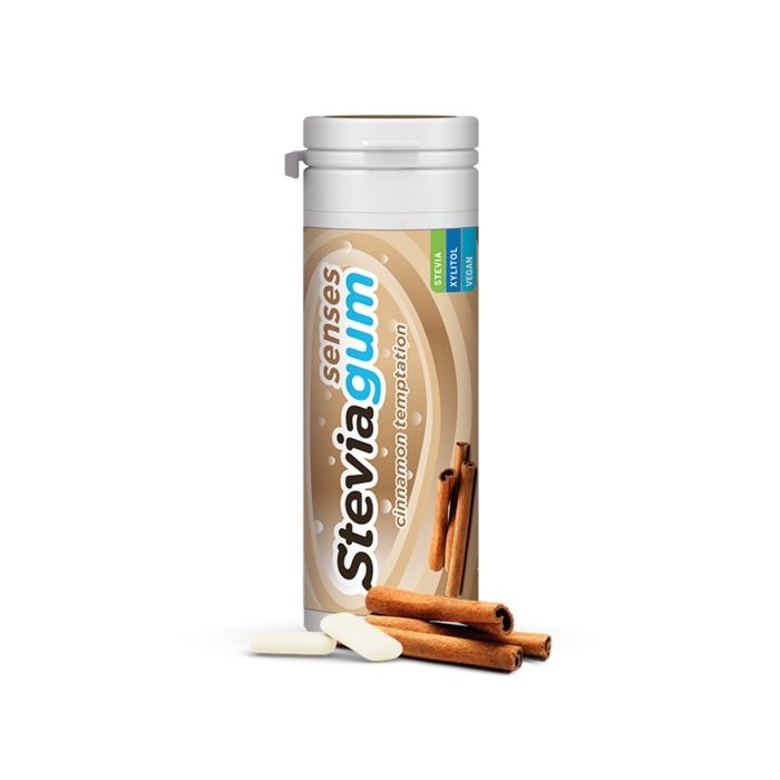 Chewing-gum - Stevia Gum - Senses Cannelle - 30g - Vegan - Sans sucre ajouté