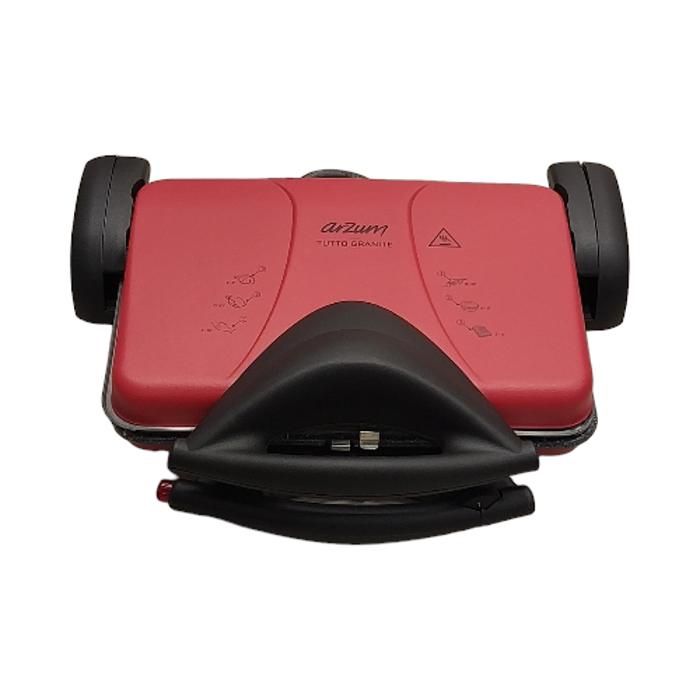 Arzum AR2045-K Tutto Gril et grille-pain en granit Rouge