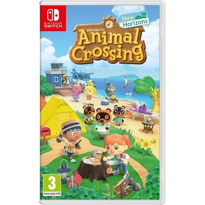 Jeu vidéo - NINTENDO SWITCH - Animal Crossing New Horizons - Évasion île déserte - Multijoueur - Multicolore