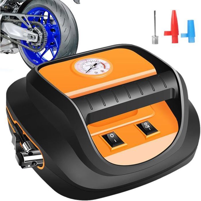 Pompe à air électrique pour voiture,gonfleur numérique portable avec lumièresled