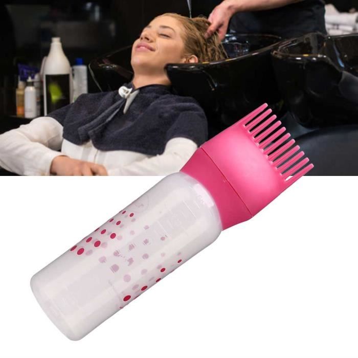 Drfeify Bouteille de teinture capillaire Bouteille de teinture pour cheveux Shampooing Coloration pour cheveux Flacon applicateur