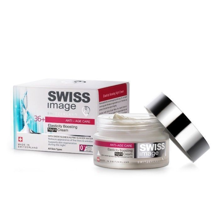 Crème de nuit anti-âge - Swiss Image - Elasticity Boosting - 50ml - Hypoallergénique - Tous types de peau