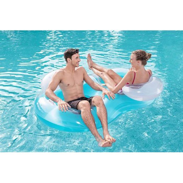 Bestway Bouée 2 places ronde avec dossier Double Ring  ( 188 x 117 cm )