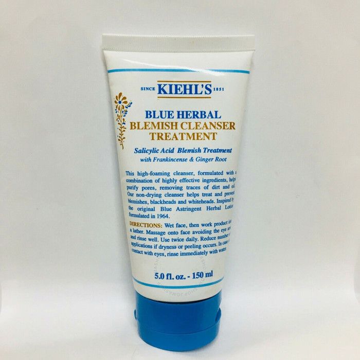 Nettoyant - KIEHLS - BLUE HERBAL BLEMISH CLEANSER - 100 ml - Gel - Peaux à imperfections