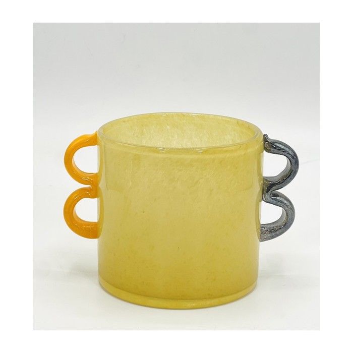 Vase en verre soufflé - Non spécifié - 17-2 - 15x14.5cm - Double anse - Contemporain
