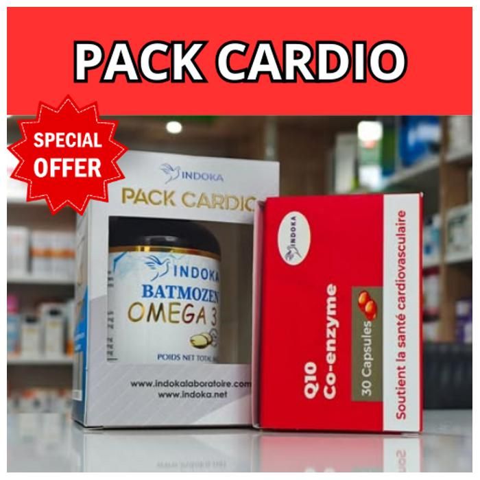 Indoka Pack Cardio | Omega 3 120Capsules + Q10 Co-enzyme