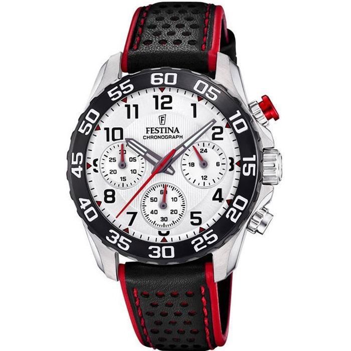 Montre enfant - Festina - 20458 - Analogique - Cuir - Boîtier acier inoxydable