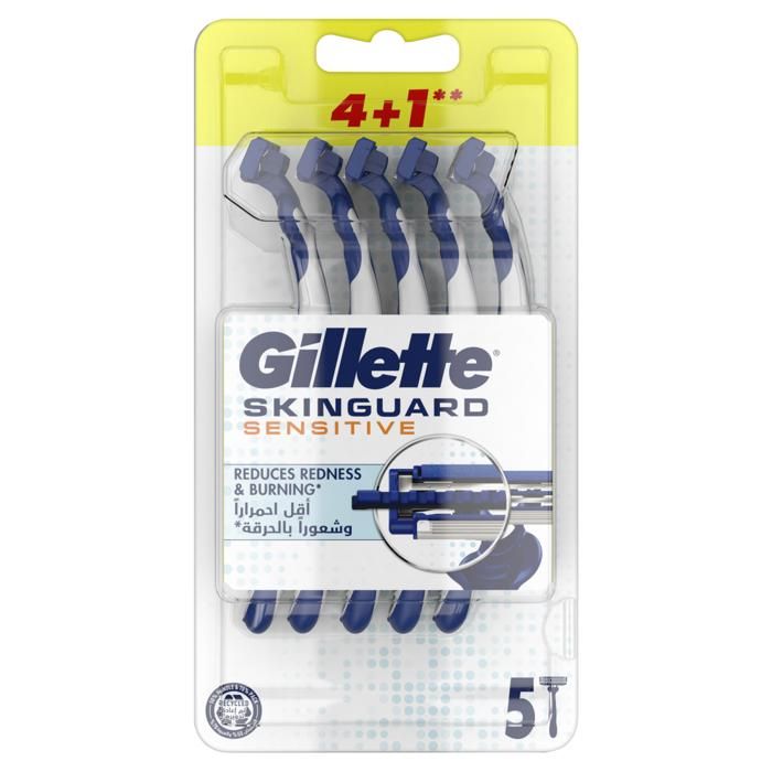 Gillette Rasoir Jetable Skinguard - 4 unités + 1 GRATUITS