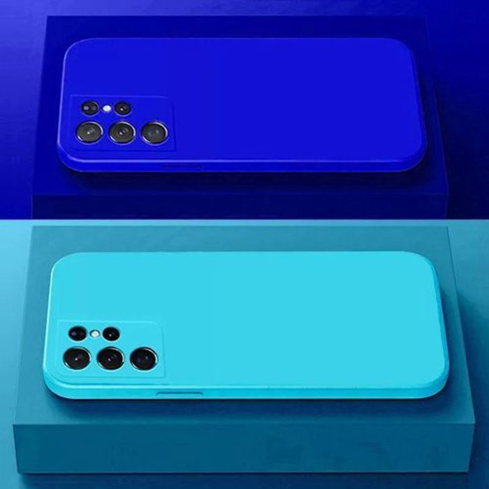 Pack : Pochette Pour Samsung S21Ultra Mate Bleu + Bleu Ciel