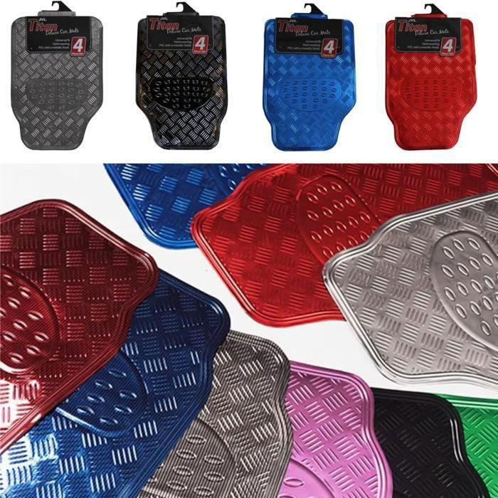 Tapis de voiture quatre saisons en aluminium (Couleur aléatoire)