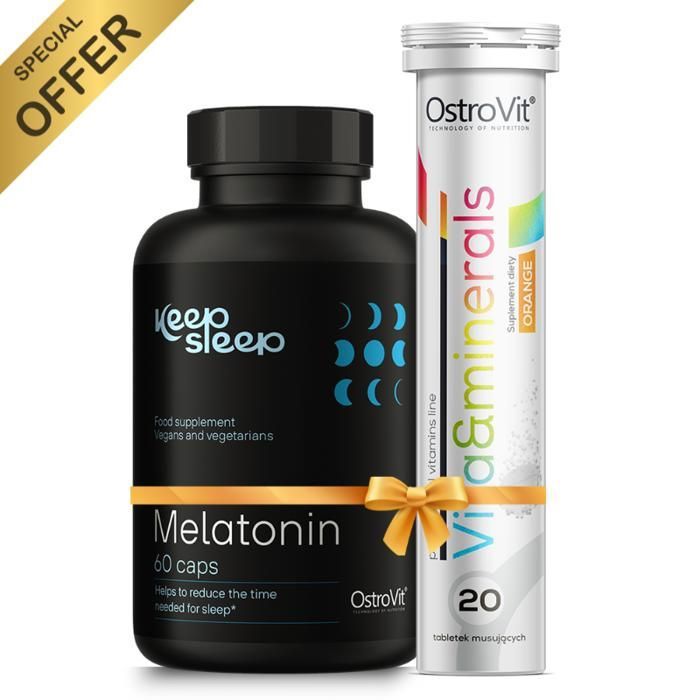 Pack Keep Sleep Melatonine 60 Caps + Vitamins and Minerals  20Tabs