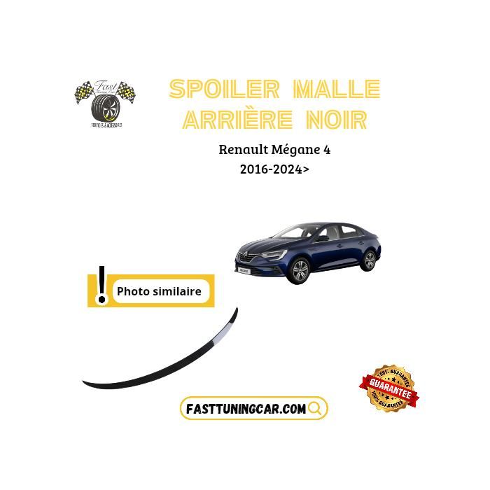 Spoiler arrière noir brillant sunplex pour Megane 4 Sedan 2016 >