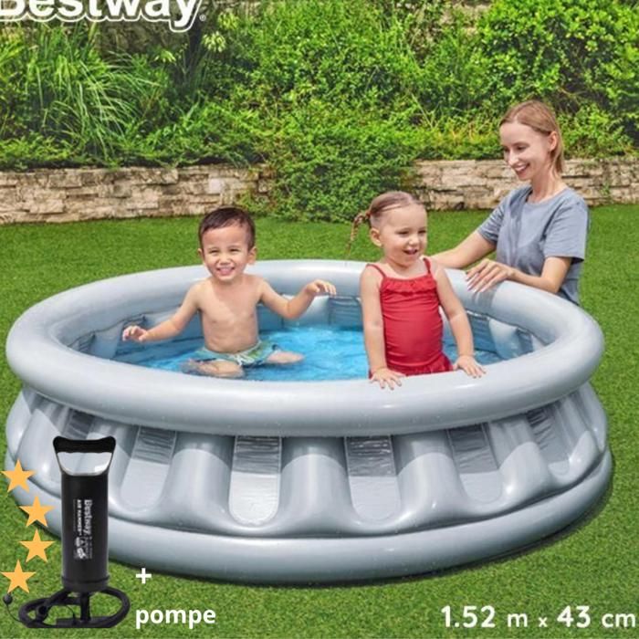 Piscine  Pataugeoire gonflable 152 cm x 43 cm - 512 litre + plus pompe