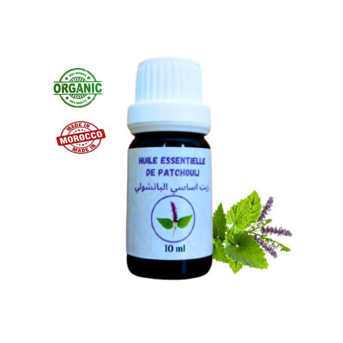 Huile essentielle - Bio - Patchouli - 10 ml - Anti-inflammatoire - Régénératrice cutanée