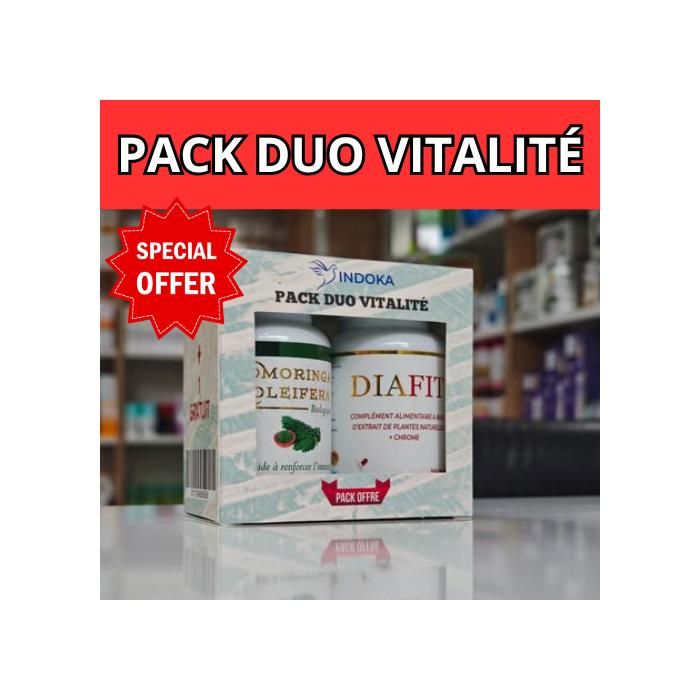 Indoka pack duo vitalité Diafit & Moringa Oleifera