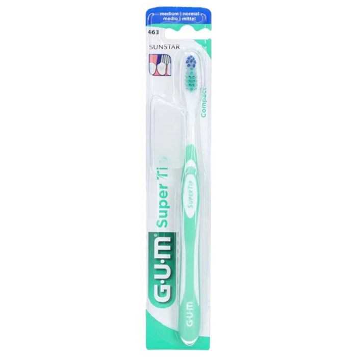 Brosses à Dents-Gum Brosse à Dents Supertip Médium (Couleur : Vert)