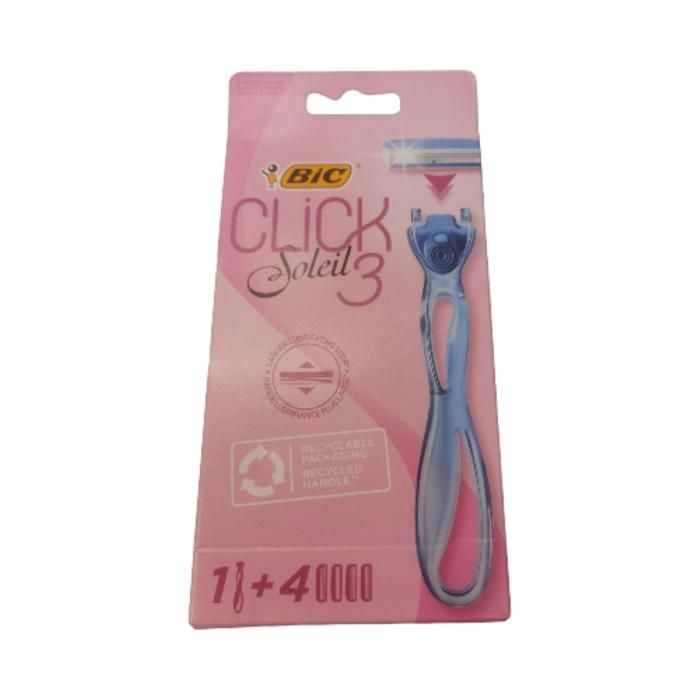 RASOIRS SYSTÈME BIC SOLEIL NORAML + 4 RECHARGES