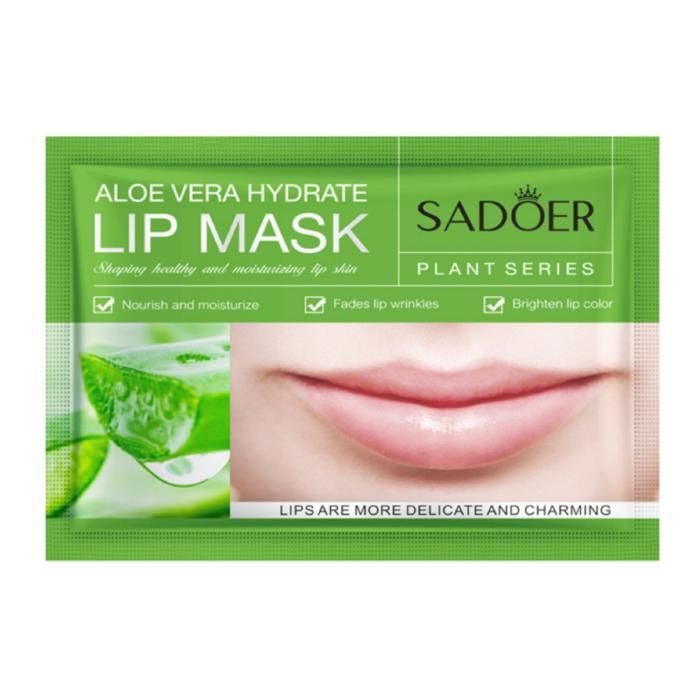 SADOER Masque pour Les Lèvres Hydratant Moisturizing Lip Mask Aloe Vera - 8g
