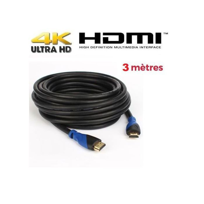 Intercable Cable HDMI 3M Full HD 4K haute qualité