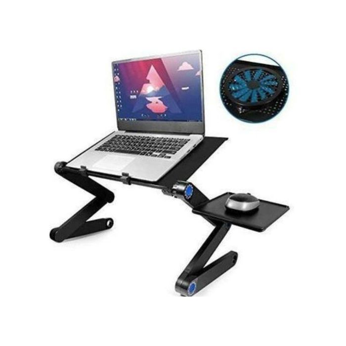 Table PC multifonctions T8 avec Deux ventilateurs de refroidissement- Pour pc