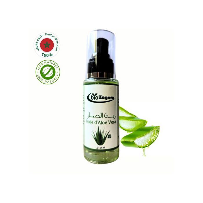 Huile Végétale - Naturel - Aloe Vera 50ml - Apaisante - Hydratation Intense - Réparatrice