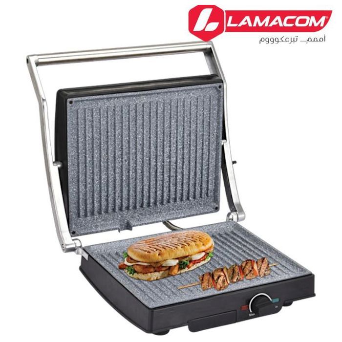 Appareil à panini en granit grand format multifonctionnel robuste et pratique