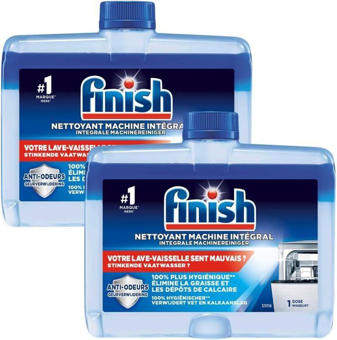 FINISH Nettoyant pour lave vaisselle 2pcs