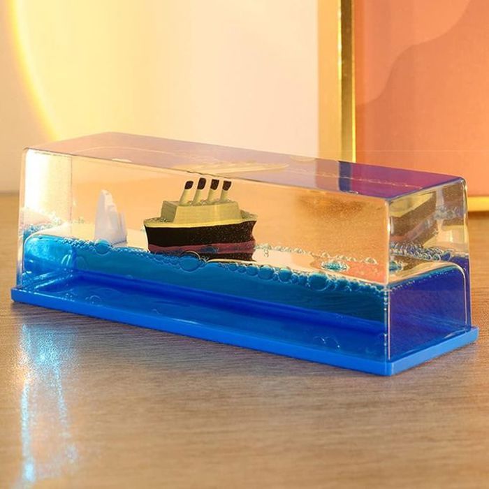 Bouteille De Liquide pour Bateau De CroisièRe Titanic, Bateau De Croisière en Acrylique, Décoration de Bureau