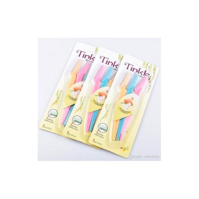 Pack de 3 Rasoirs à sourcils Tinkle - Epilation précise et facile
