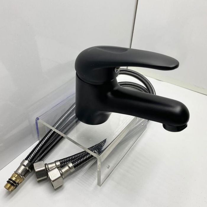 Robinet Chaud Froid Noire mate pour vanité et toilettes et salles de bains