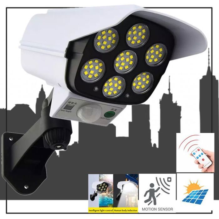 Lumières solaires - GENERIC - 77 SMD LED - 3 Modes - Étanche - Jardin