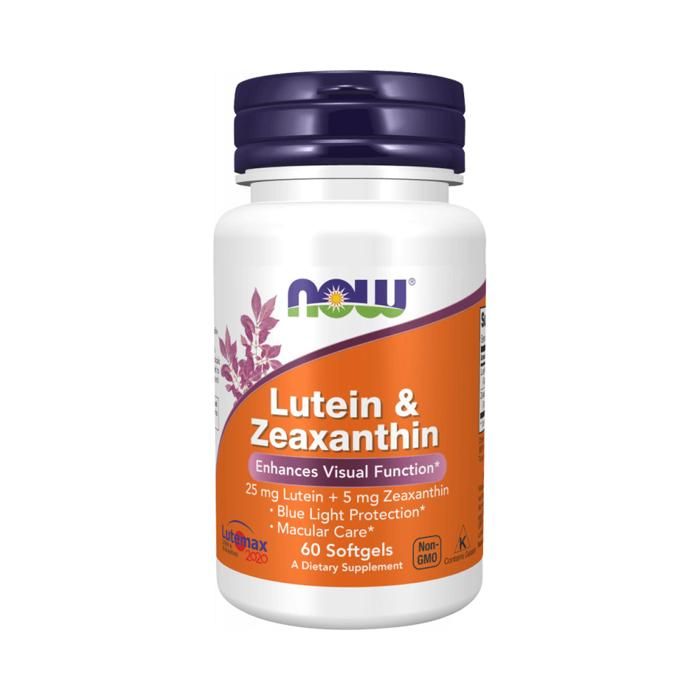 Lutéine & Zéaxanth 60 caps Standard Now Foods Pack Nutrition Sportive