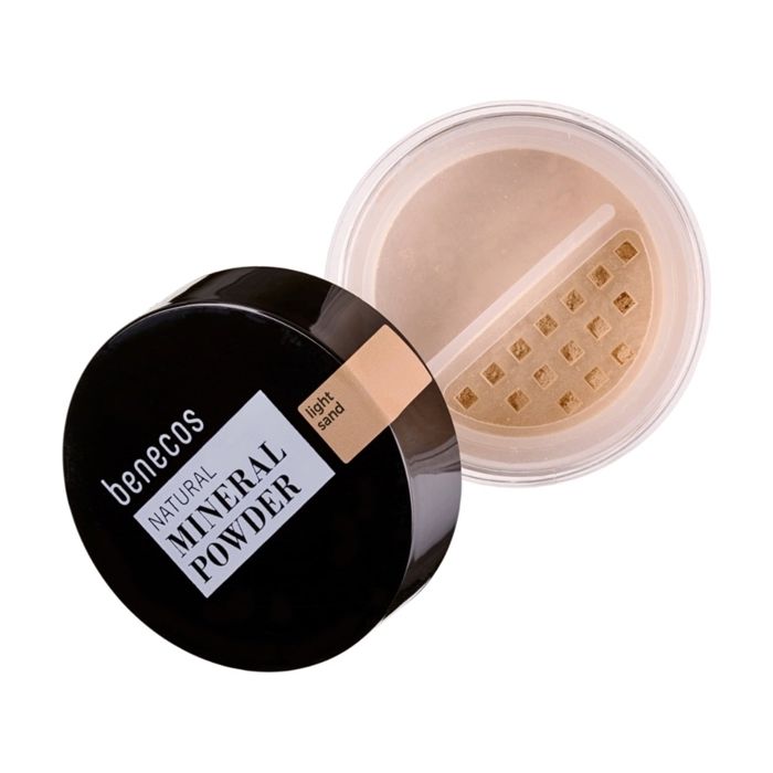 Poudre Minérale - Benecos - Sable Clair - 10g - Texture fine et soyeuse - Convient à tous types de peau