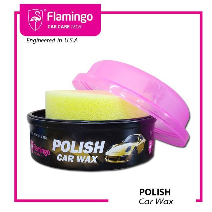 Flamigo Polish Cire pour vernis de voiture, 230g, très longue durée, haute brillance