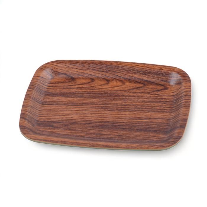 PLATEAU MINI MELAMIN EFFET BOIS 10231