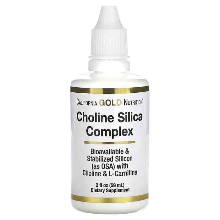 Complexe silice ; choline, collagène biodisponible pour cheveux, peau ongles, 59 ml