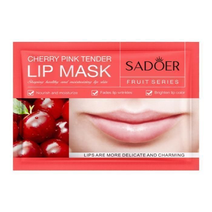 SADOER Masque pour Les Lèvres Hydratant Moisturizing Lip Mask Cherry - 8g
