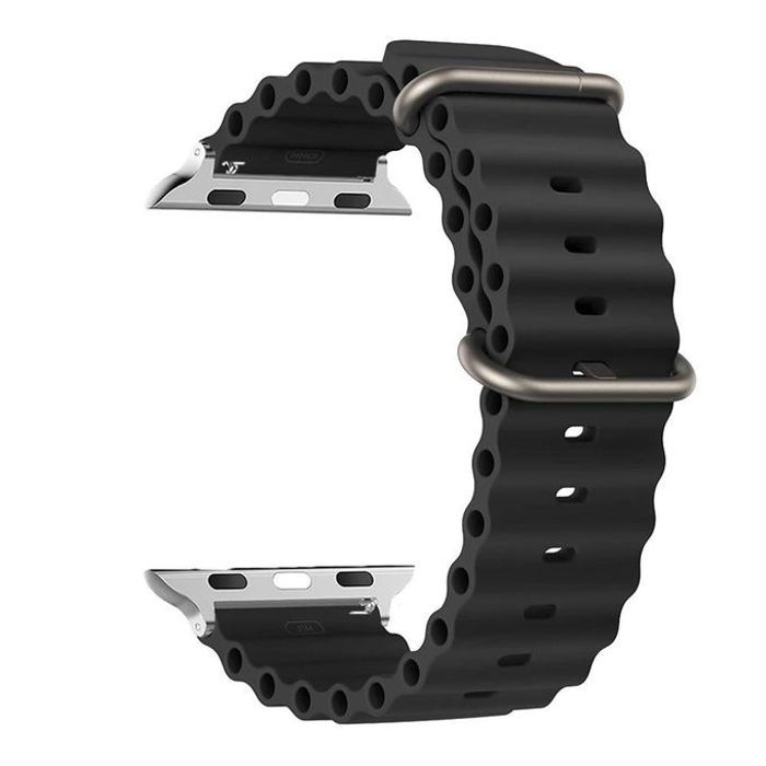 Bracelet pour Apple Watch Ultra 2, Series SE, 6, 7, 8, 9 - Silicone résistant - 44mm, 49mm, 45mm