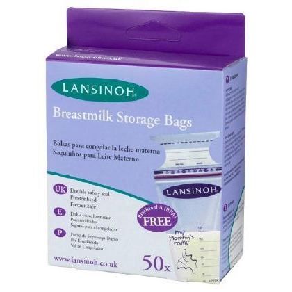 Lansinoh Sachets de conservation du lait maternel 50 pcs 180 ml 40055