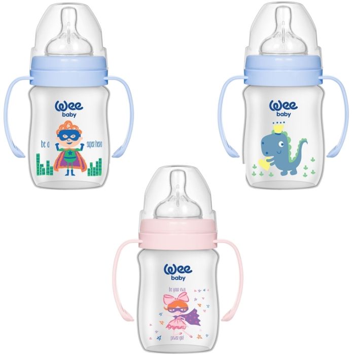 Biberon - WeeBaby - 137-F - 150ml - Poignées - Anti-coliques