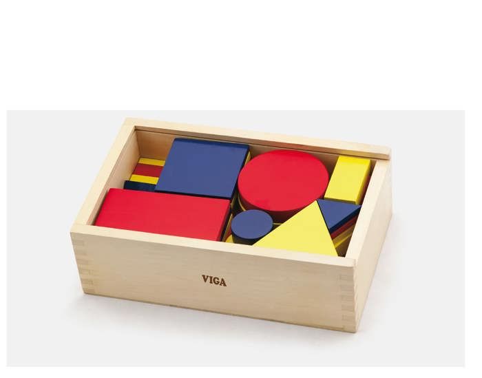 Jeu éducatif - VIGA - Logic Blocks - 48 briques - Couleurs variées - Développement logique