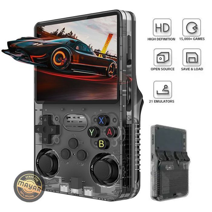 Console Portable - R36S - Noir - 100+ Jeux Rétro - Multi-émulateurs