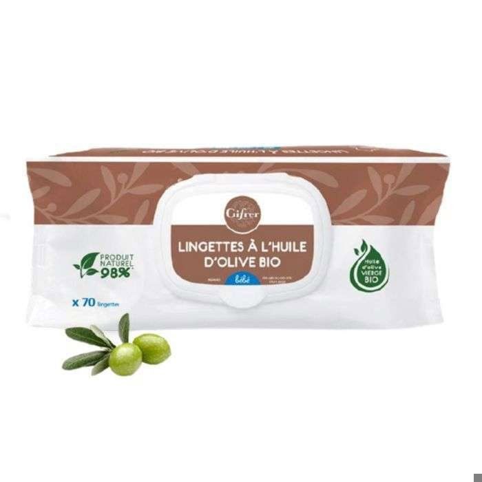 GIFRER PACK LINGETTES BEBE X70 + 1 GRATUIT 5560/1491