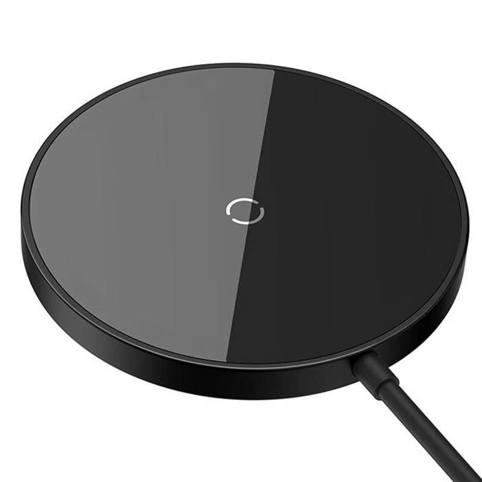 Chargeur Induction MagSafe - BASEUS - Mini3 - Charge Rapide 15W - Noir - 1,2 m