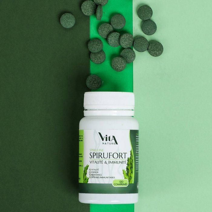 SpiruFort Vita Nature Plus 120 Comprimés 500mg