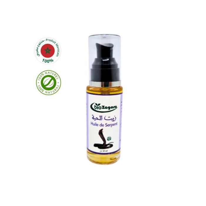Huile Végétale de Serpent - Naturel - 50ml - Répare les Cheveux - Hydrate en Profondeur - Favorise la Pousse