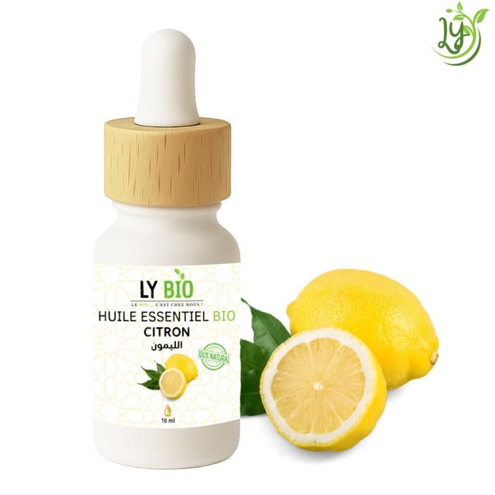 Huile essentielle - LYBIO - Citron - 10ml - Antiseptique - Hydratant - Pour tous types de cheveux